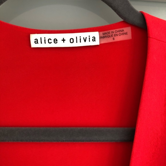 Alice and Olivia Doralee ruffle sleeve wrap dress - Picture 4 of 4